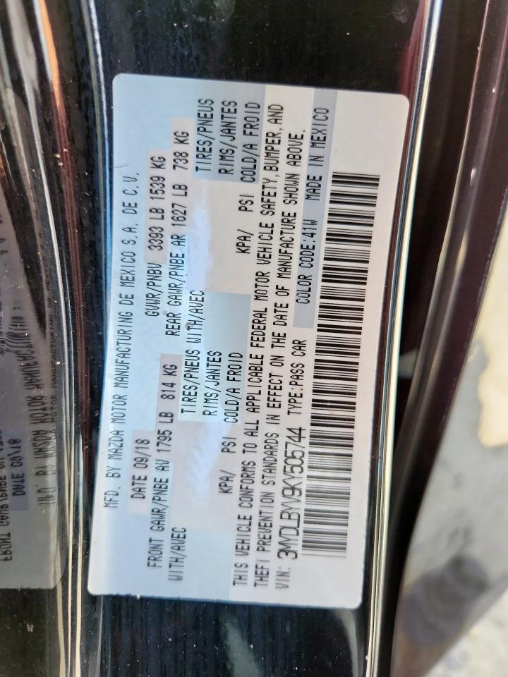 2019 Toyota Yaris L VIN: 3MYDLBYV9KY505744 Lot: 64890725