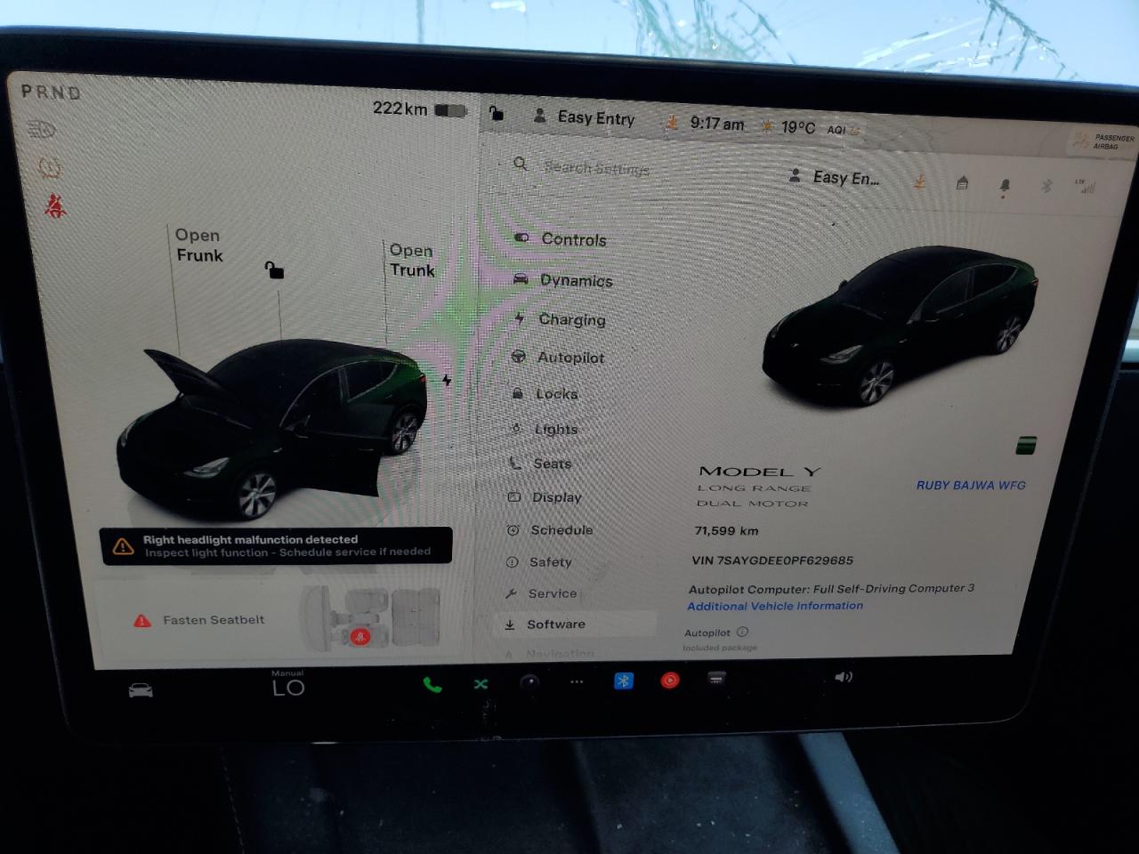 2023 Tesla Model Y VIN: 7SAYGDEE0PF629685 Lot: 60401725