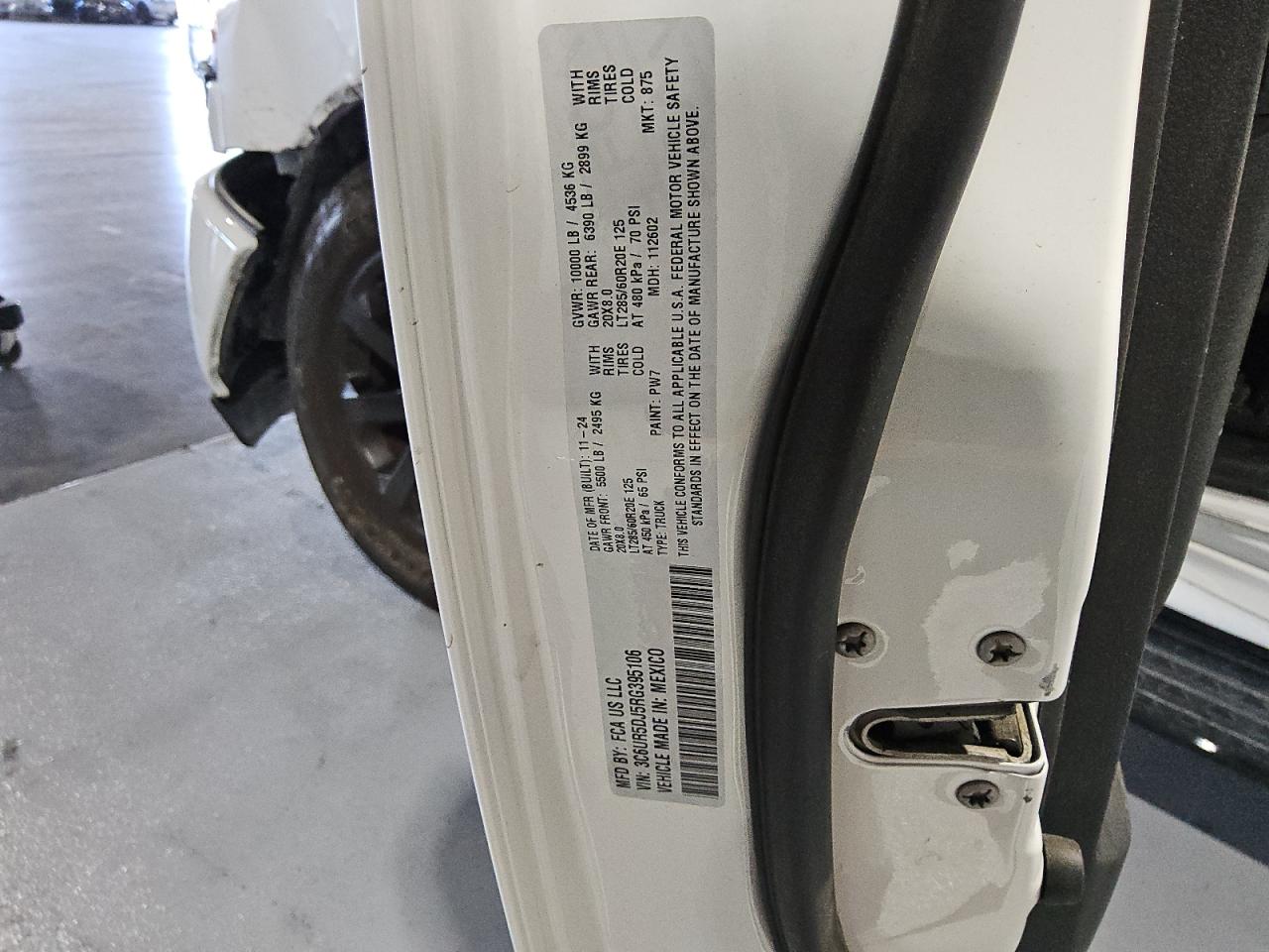 2024 Ram 2500 Big Horn VIN: 3C6UR5DJ5RG395106 Lot: 63876585