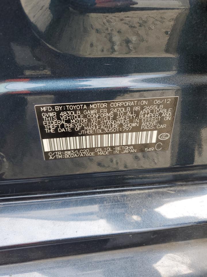 2013 Lexus Gs 350 VIN: JTHBE1BL3D5011797 Lot: 63044965