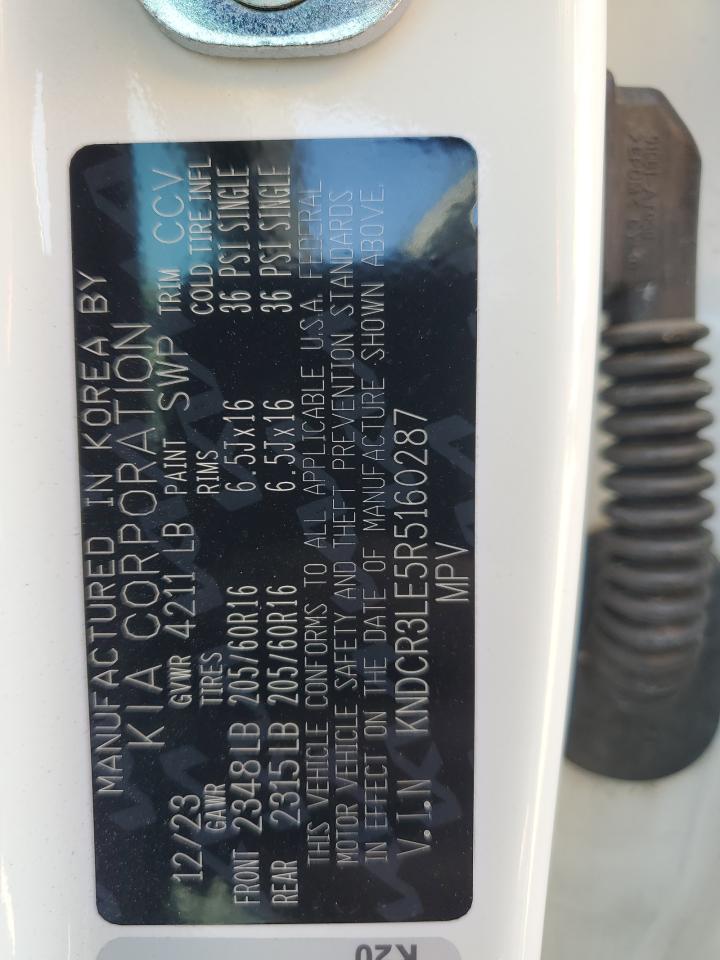 2024 Kia Niro Ex VIN: KNDCR3LE5R5160287 Lot: 66200025