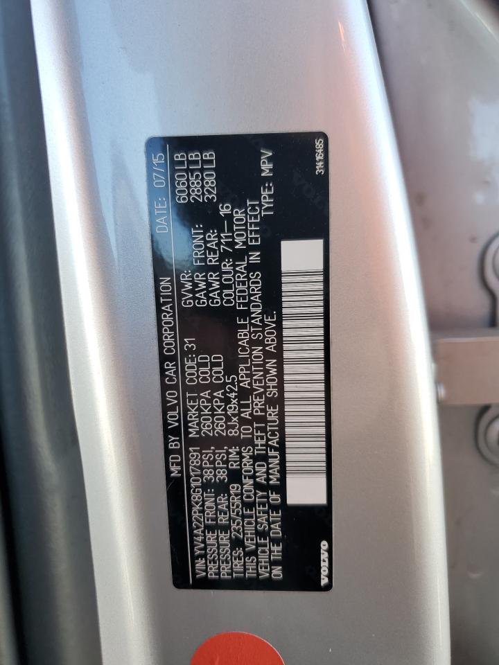 2016 Volvo Xc90 T6 VIN: YV4A22PK8G1017891 Lot: 65840465