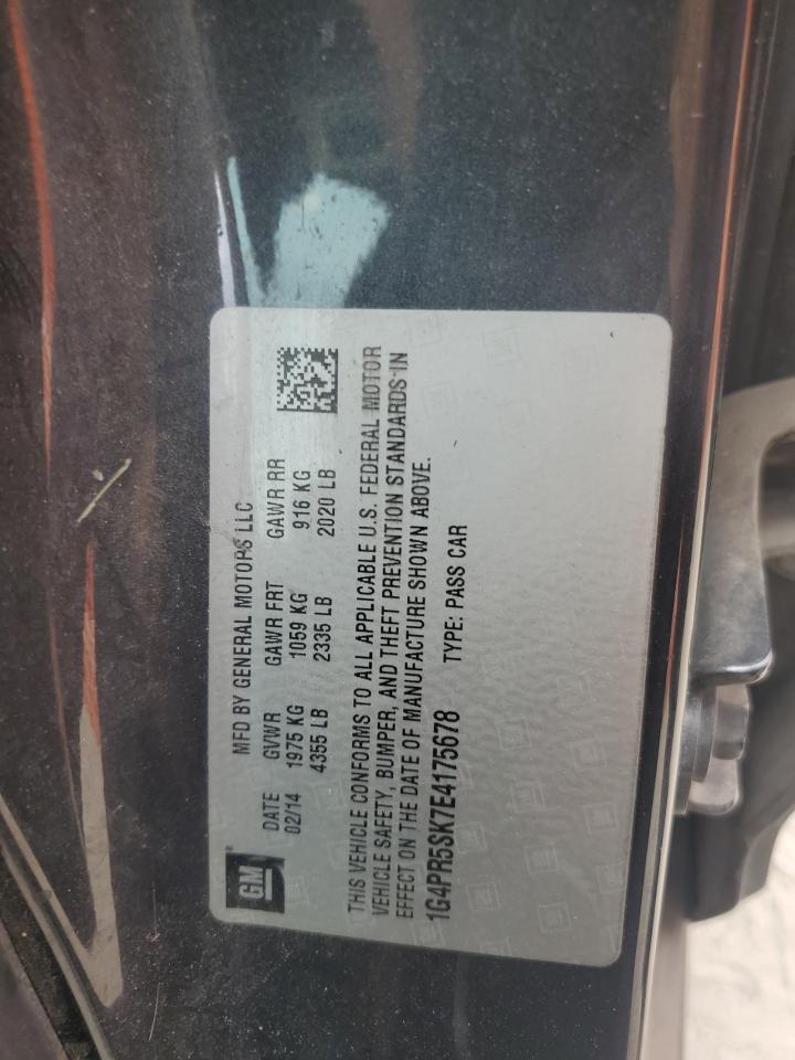 2014 Buick Verano Convenience VIN: 1G4PR5SK7E4175678 Lot: 64231495