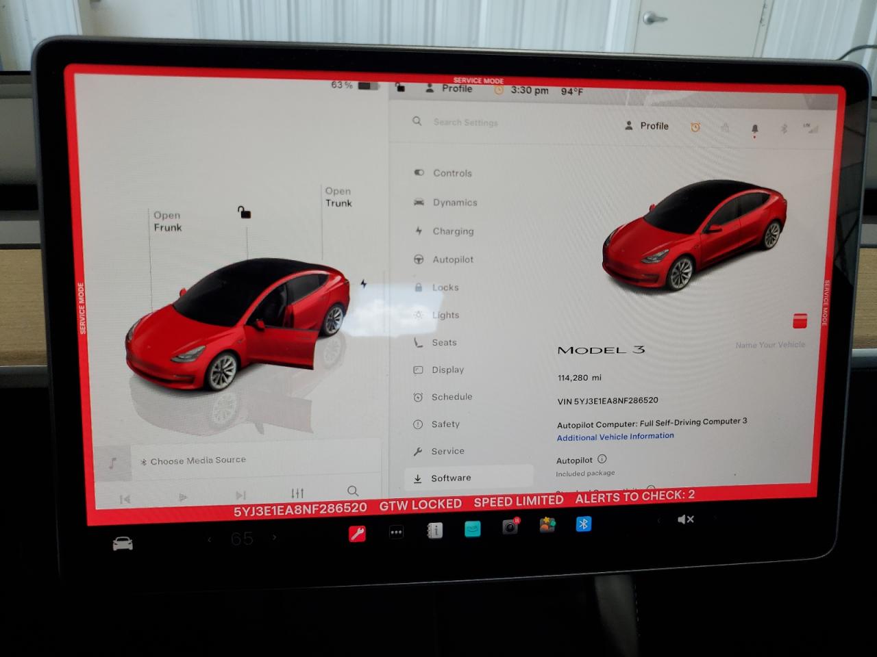 2022 Tesla Model 3 VIN: 5YJ3E1EA8NF286520 Lot: 62530245