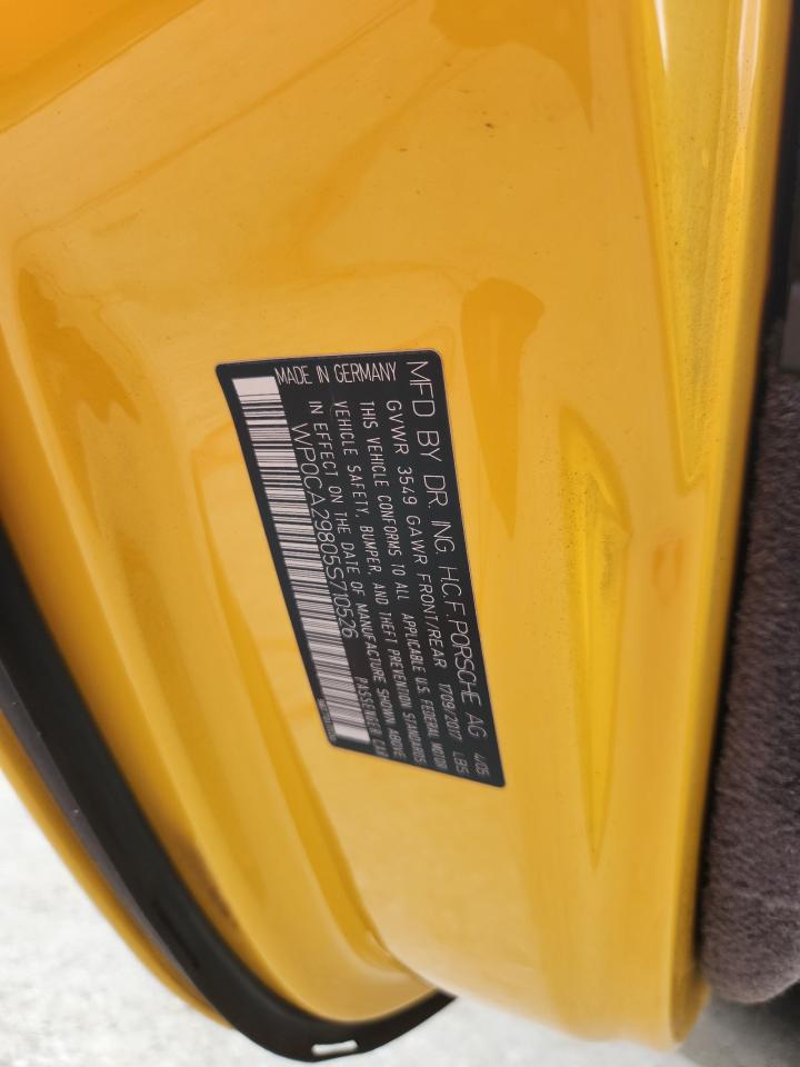 2005 Porsche Boxster VIN: WP0CA29805S710526 Lot: 63248865