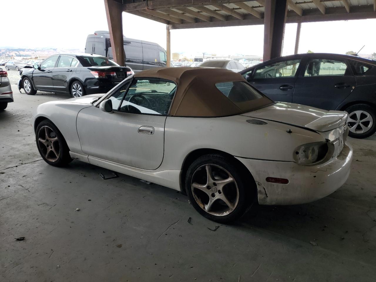 2003 Mazda Mx-5 Miata Base white cabrio gas JM1NB353130312904 photo #3