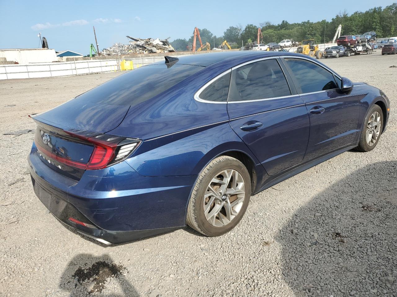 2021 Hyundai Sonata Sel blue null gas 5NPEF4JA5MH123644 photo #4