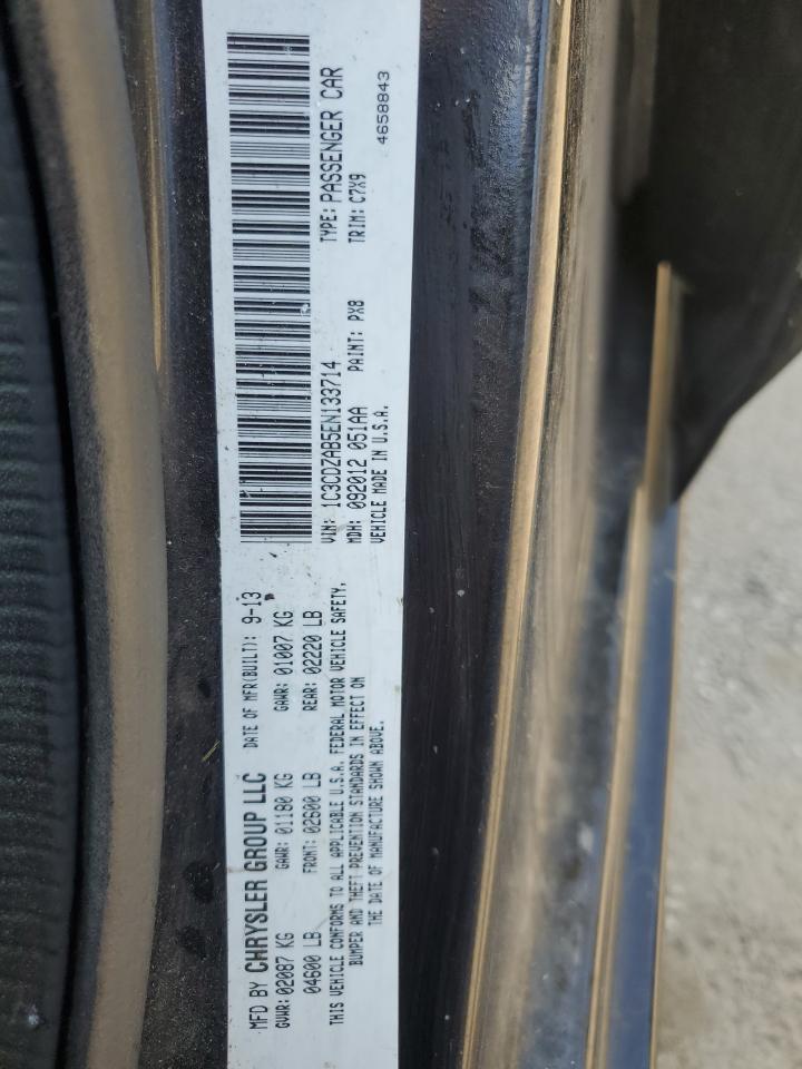 2014 Dodge Avenger Se VIN: 1C3CDZAB5EN133714 Lot: 64569825
