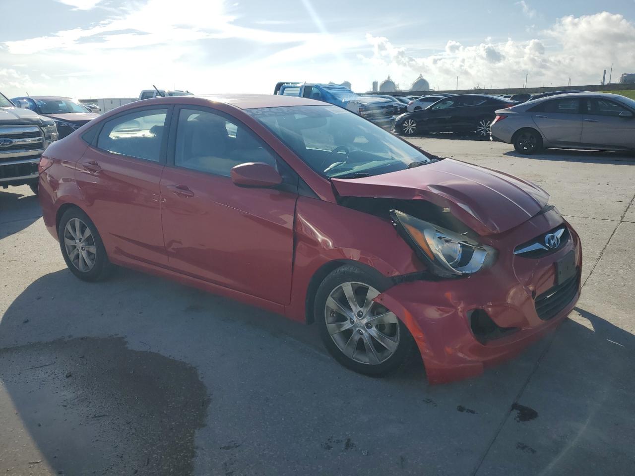 2012 Hyundai Accent Gls VIN: KMHCU4AE9CU086632 Lot: 66006615