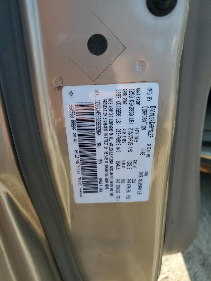 2002 Chrysler Voyager Lx VIN: 1C8GJ45332B692864 Lot: 64790545
