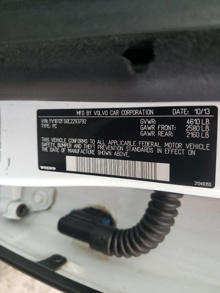 2014 Volvo S60 T5 VIN: YV1612FS6E2293792 Lot: 63101455