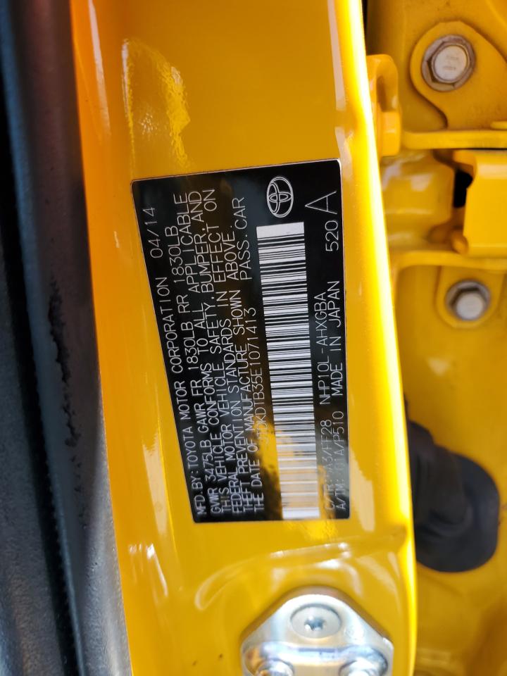 2014 Toyota Prius C VIN: JTDKDTB35E1071413 Lot: 64603585