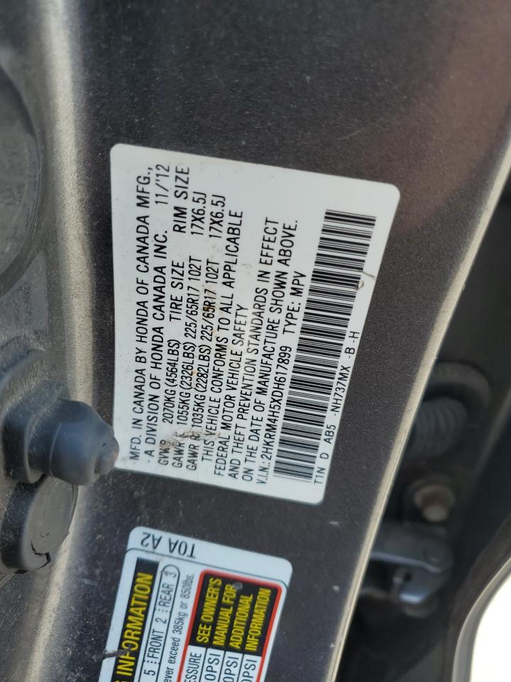 2013 Honda Cr-V Ex VIN: 2HKRM4H5XDH617899 Lot: 65777965