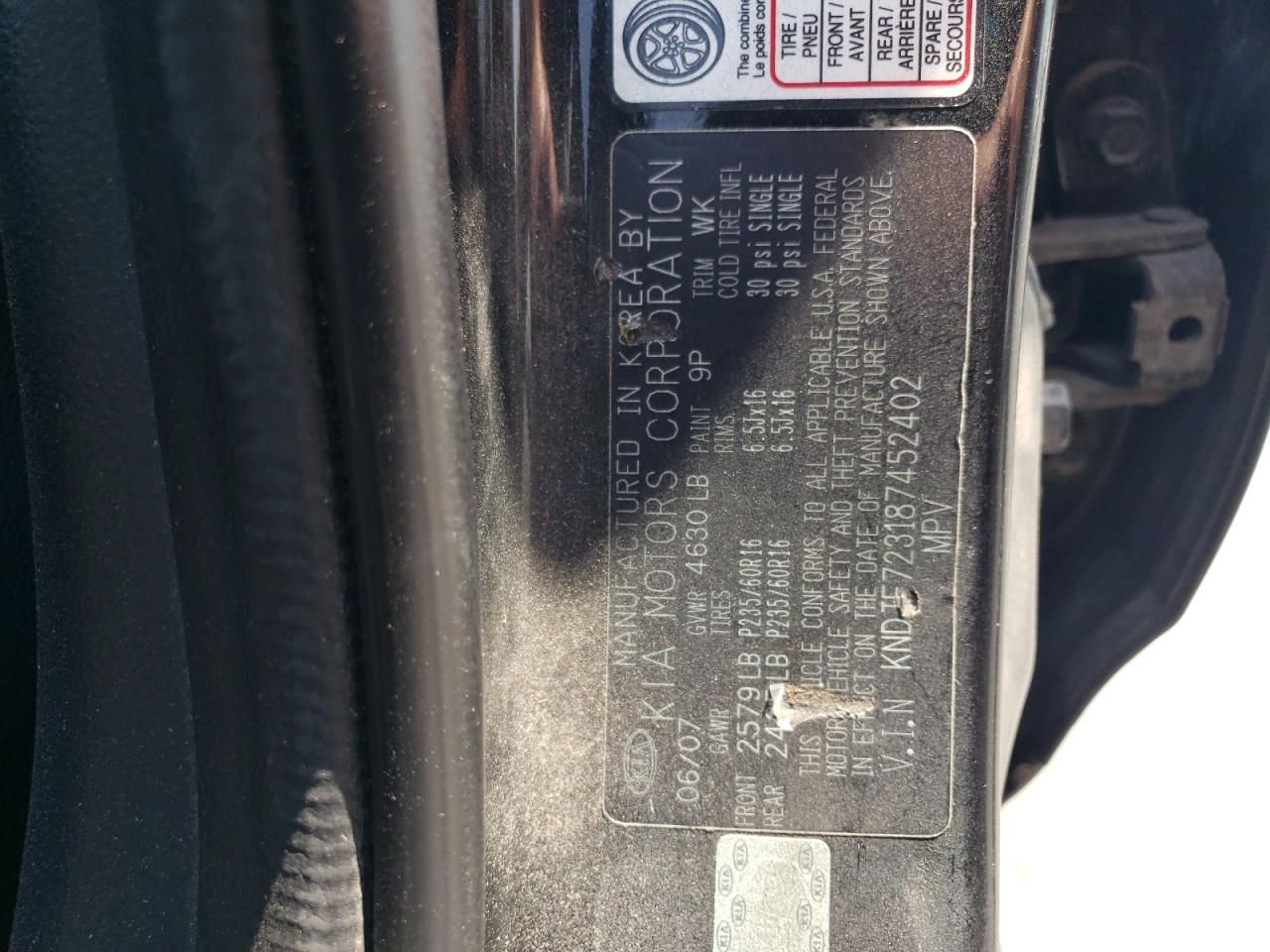 kndjf723187452402 KNDJF723187452402 2008 Kia Sportage Ex