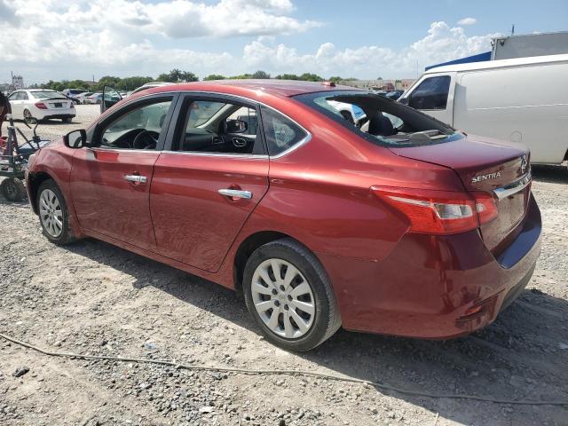  NISSAN SENTRA 2017 Czerwony