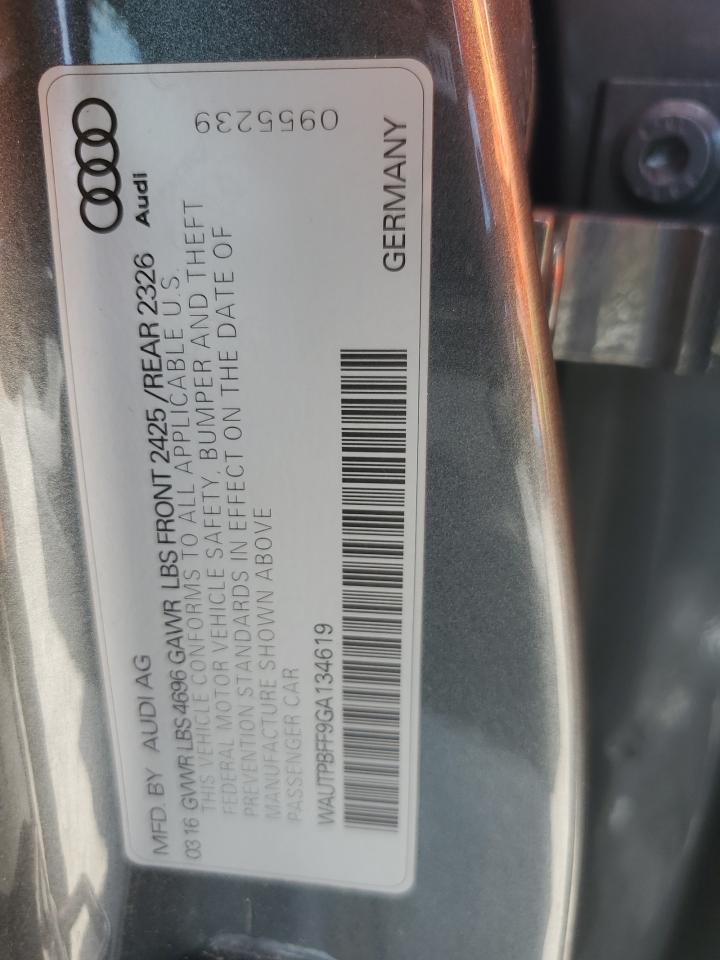 2016 Audi A3 E-Tron Premium Plus VIN: WAUTPBFF9GA134619 Lot: 65040585