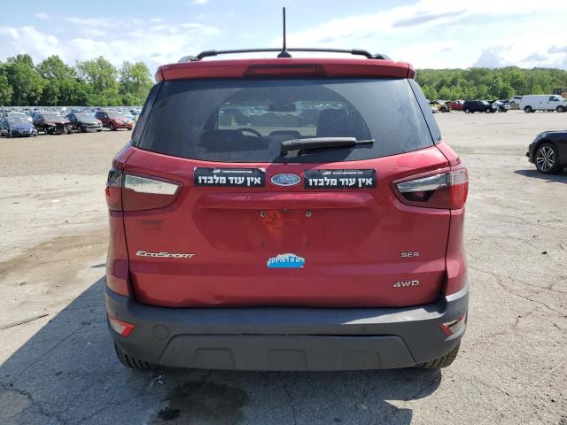  FORD ECOSPORT 2018 Red