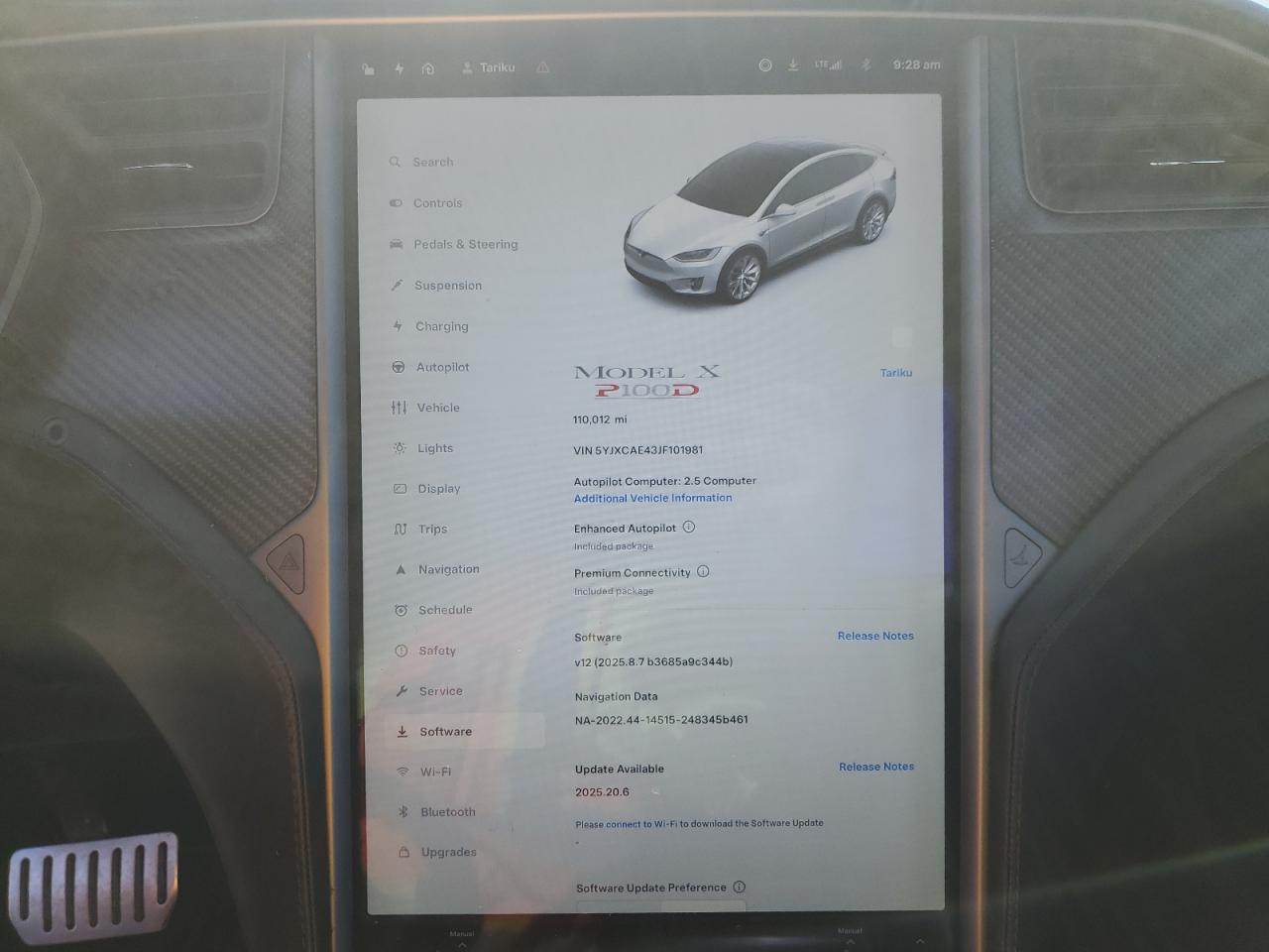 2018 Tesla Model X VIN: 5YJXCAE43JF101981 Lot: 67074215