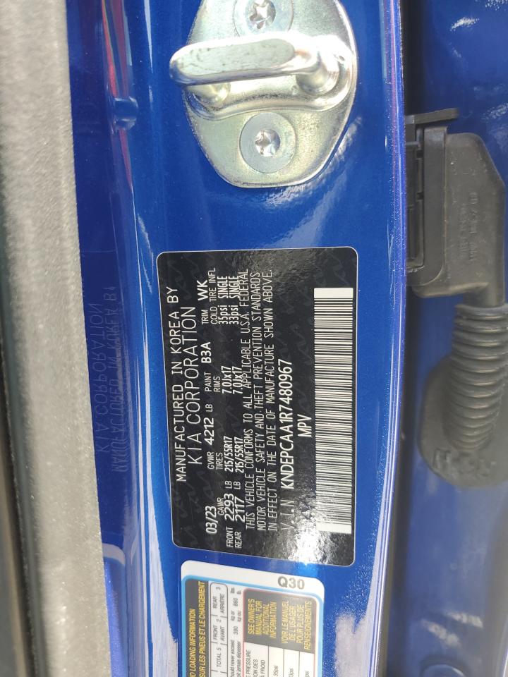 2024 Kia Seltos Lx VIN: KNDEPCAA1R7480967 Lot: 66954015