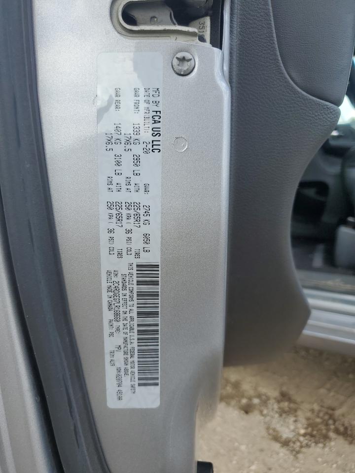 2020 Dodge Grand Caravan Gt VIN: 2C4RDGEG7LR168660 Lot: 63856155