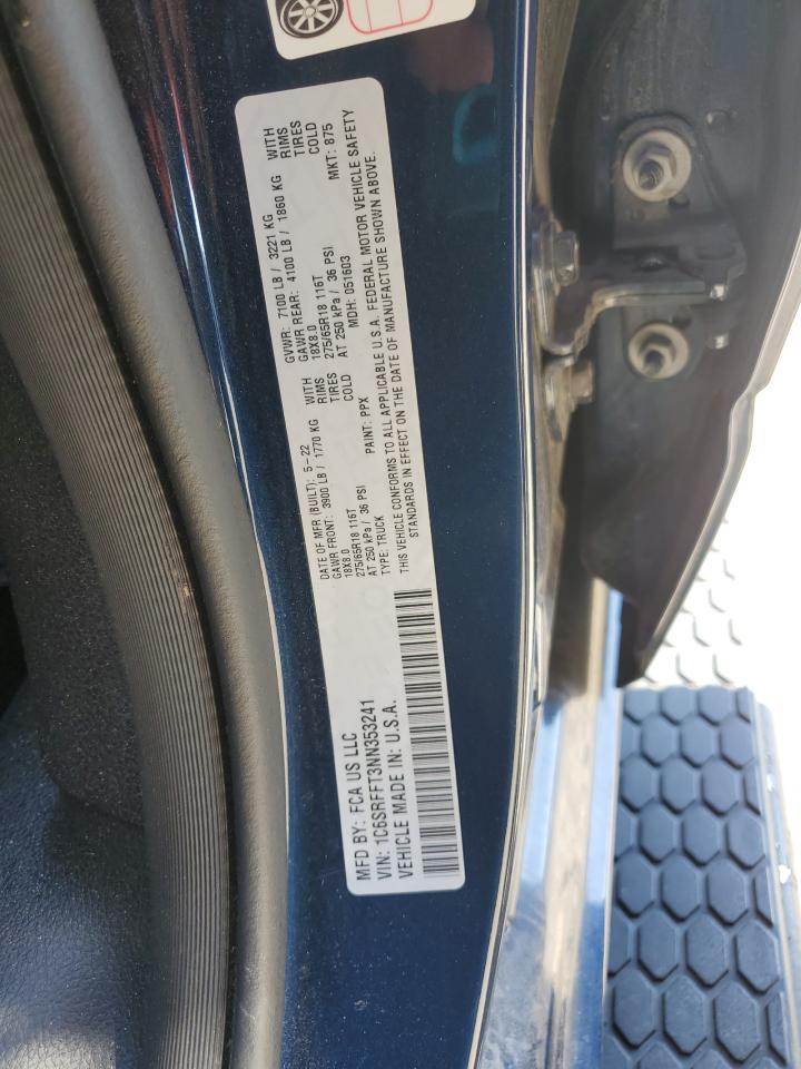 1c6srfft3nn353241 1C6SRFFT3NN353241 2022 Ram 1500 Big Horn/Lone Star