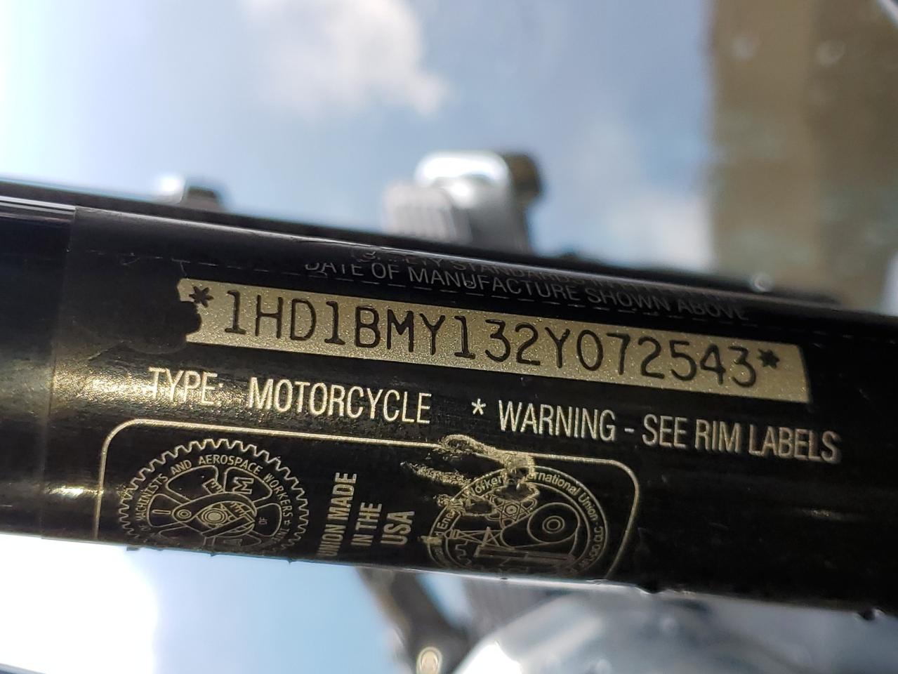 2002 Harley-Davidson Flstf VIN: 1HD1BMY132Y072543 Lot: 64723715