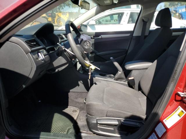  VOLKSWAGEN PASSAT 2015 Czerwony