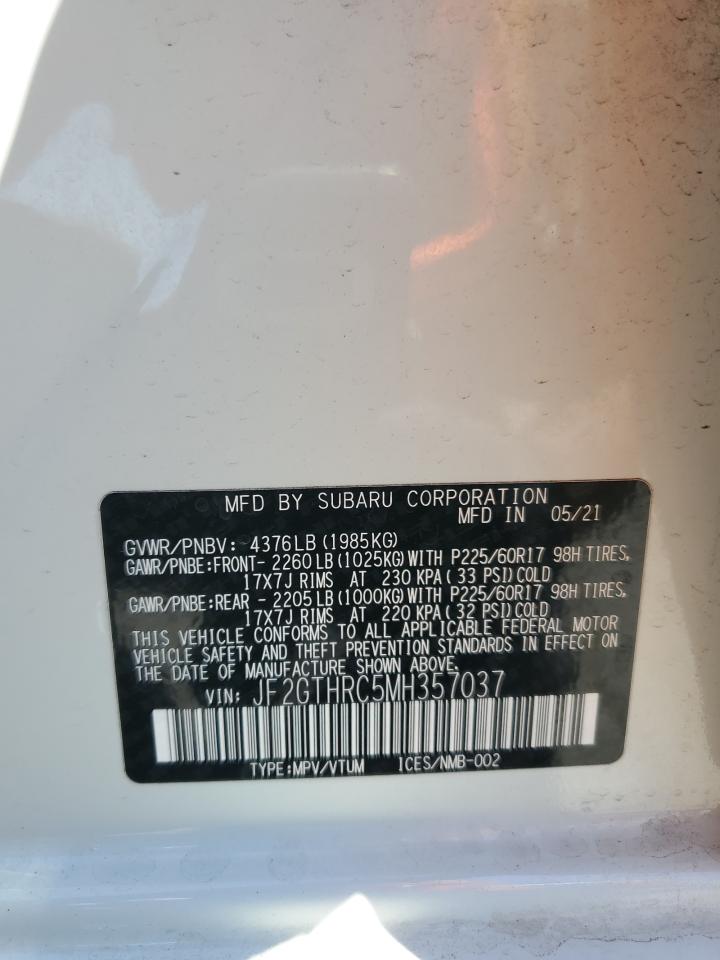 2021 Subaru Crosstrek Sport VIN: JF2GTHRC5MH357037 Lot: 64483945
