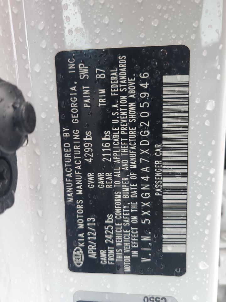 2013 Kia Optima Ex VIN: 5XXGN4A7XDG205946 Lot: 64239325