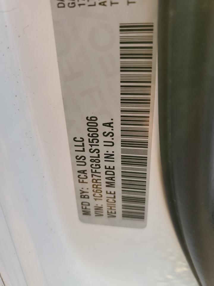 2020 Ram 1500 Classic Tradesman VIN: 1C6RR7FG8LS156006 Lot: 63023285