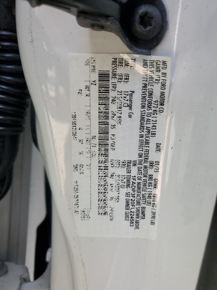 2015 Ford Focus Se VIN: 1FADP3F20FL224583 Lot: 64758415