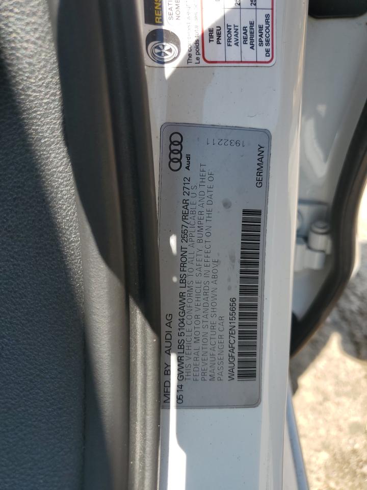 2014 Audi A6 Premium Plus VIN: WAUGFAFC7EN155656 Lot: 64598935