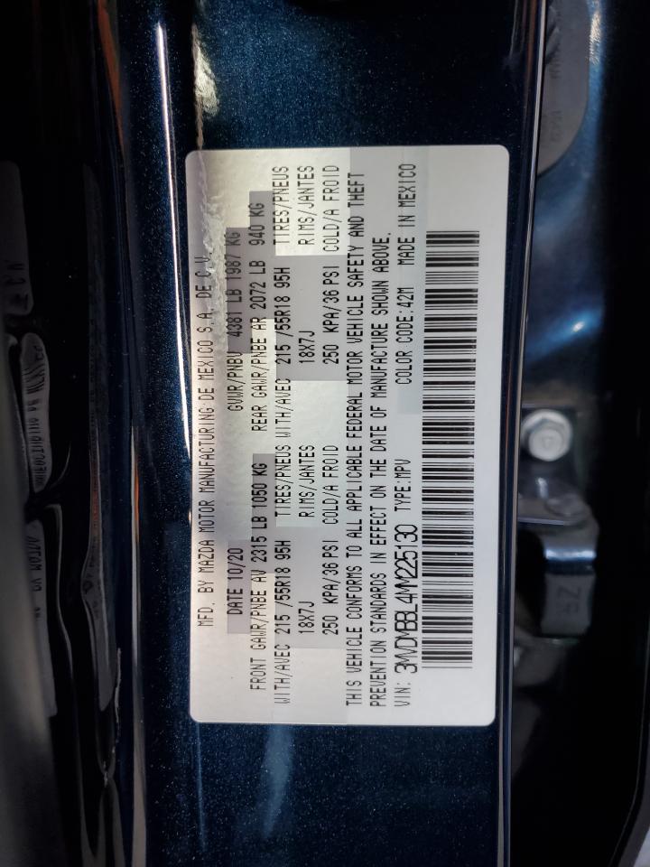 2021 Mazda Cx-30 Select VIN: 3MVDMBBL4MM225130 Lot: 66701925