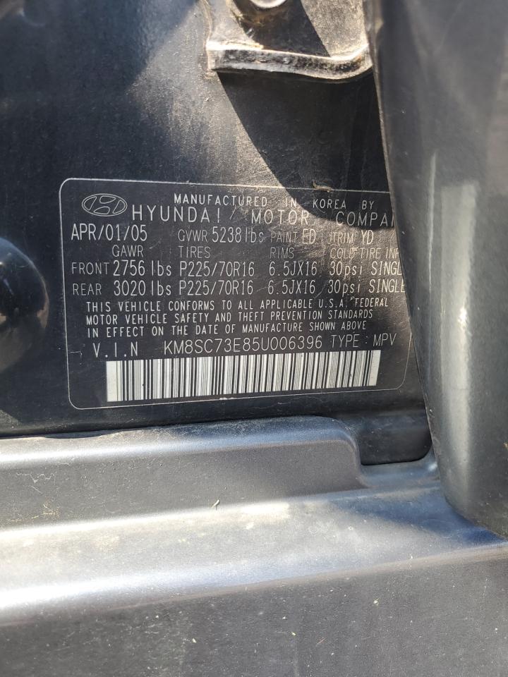 KM8SC73E85U006396 2005 Hyundai Santa Fe Gls