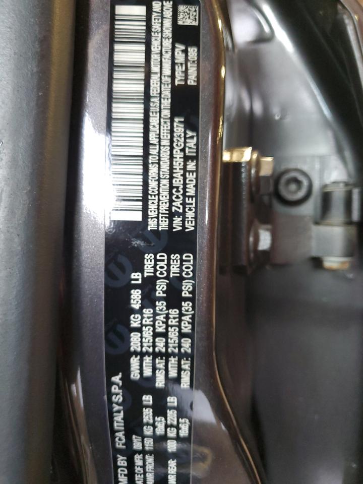 2017 Jeep Renegade Sport VIN: ZACCJBAH5HPG23971 Lot: 65136335