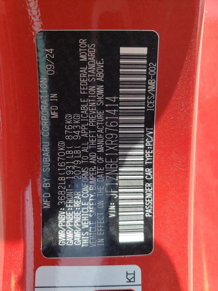 2024 Toyota Gr 86 Premium VIN: JF1ZNBE1XR9761414 Lot: 65721445