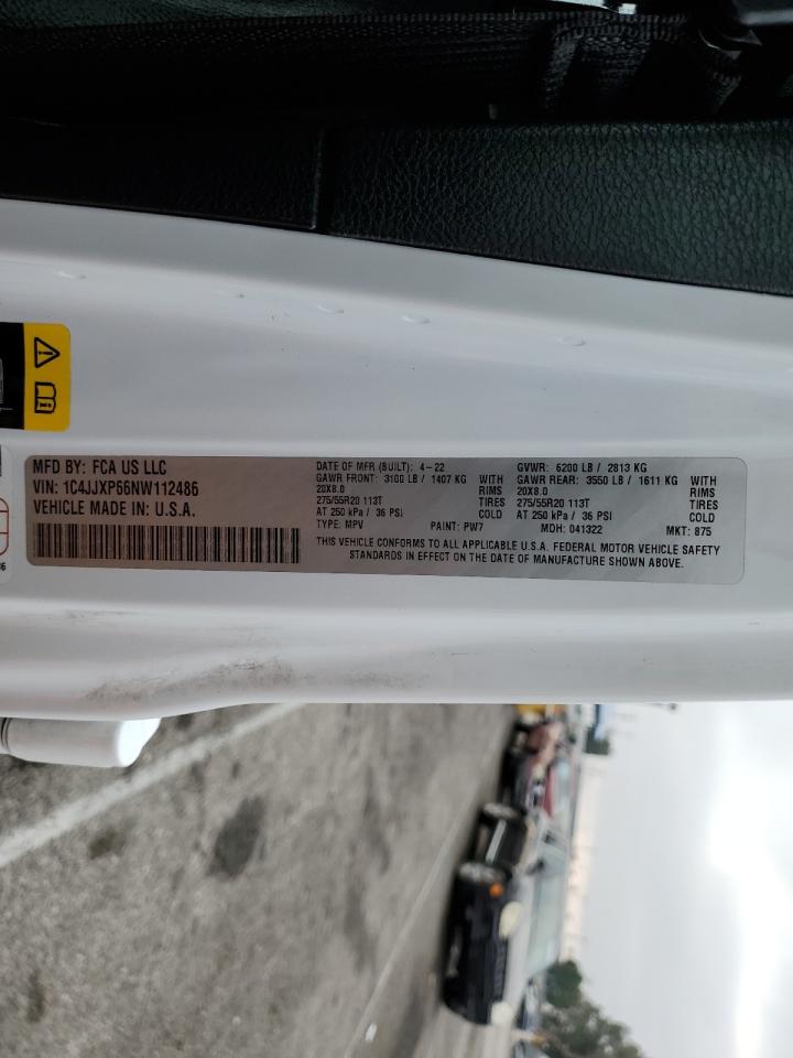 2022 Jeep Wrangler Unlimited Sahara 4Xe VIN: 1C4JJXP66NW112486 Lot: 65021535