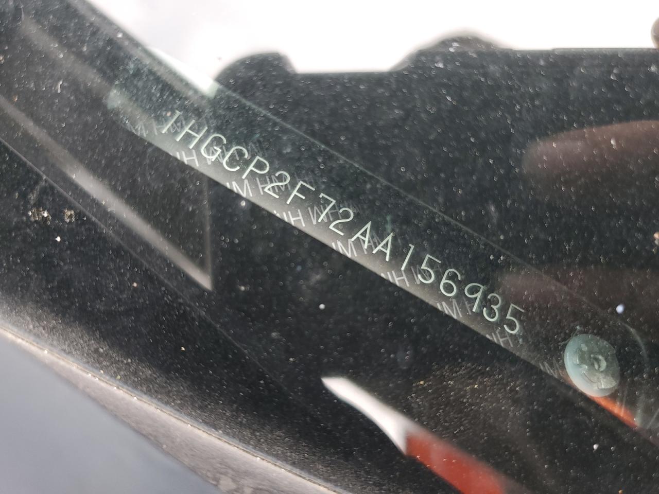 2010 Honda Accord Ex VIN: 1HGCP2F72AA156935 Lot: 65117145