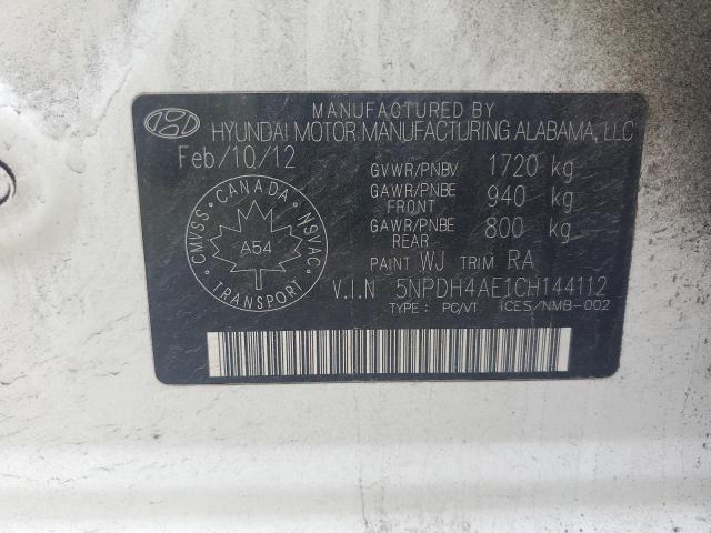 2012 HYUNDAI ELANTRA GLS  