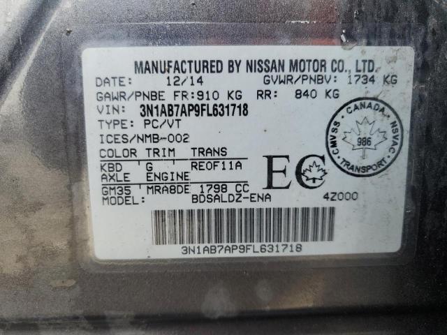 2015 NISSAN SENTRA S  