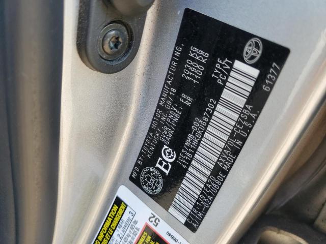 2019 TOYOTA CAMRY L  