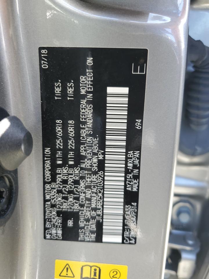 2019 Lexus Nx 300H VIN: JTJBJRBZ5K2103926 Lot: 63977805