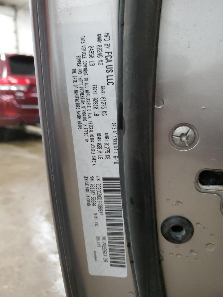 2016 Dodge Challenger Sxt VIN: 2C3CDZAG1GH280247 Lot: 64826535
