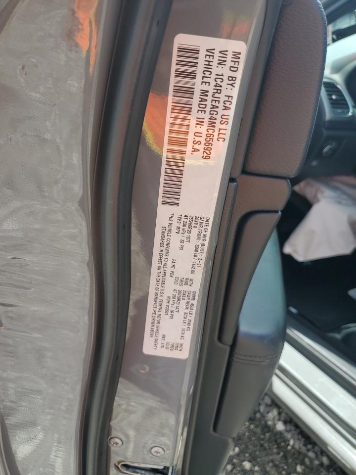 2021 Jeep Grand Cherokee Laredo VIN: 1C4RJEAG4MC656929 Lot: 63397535