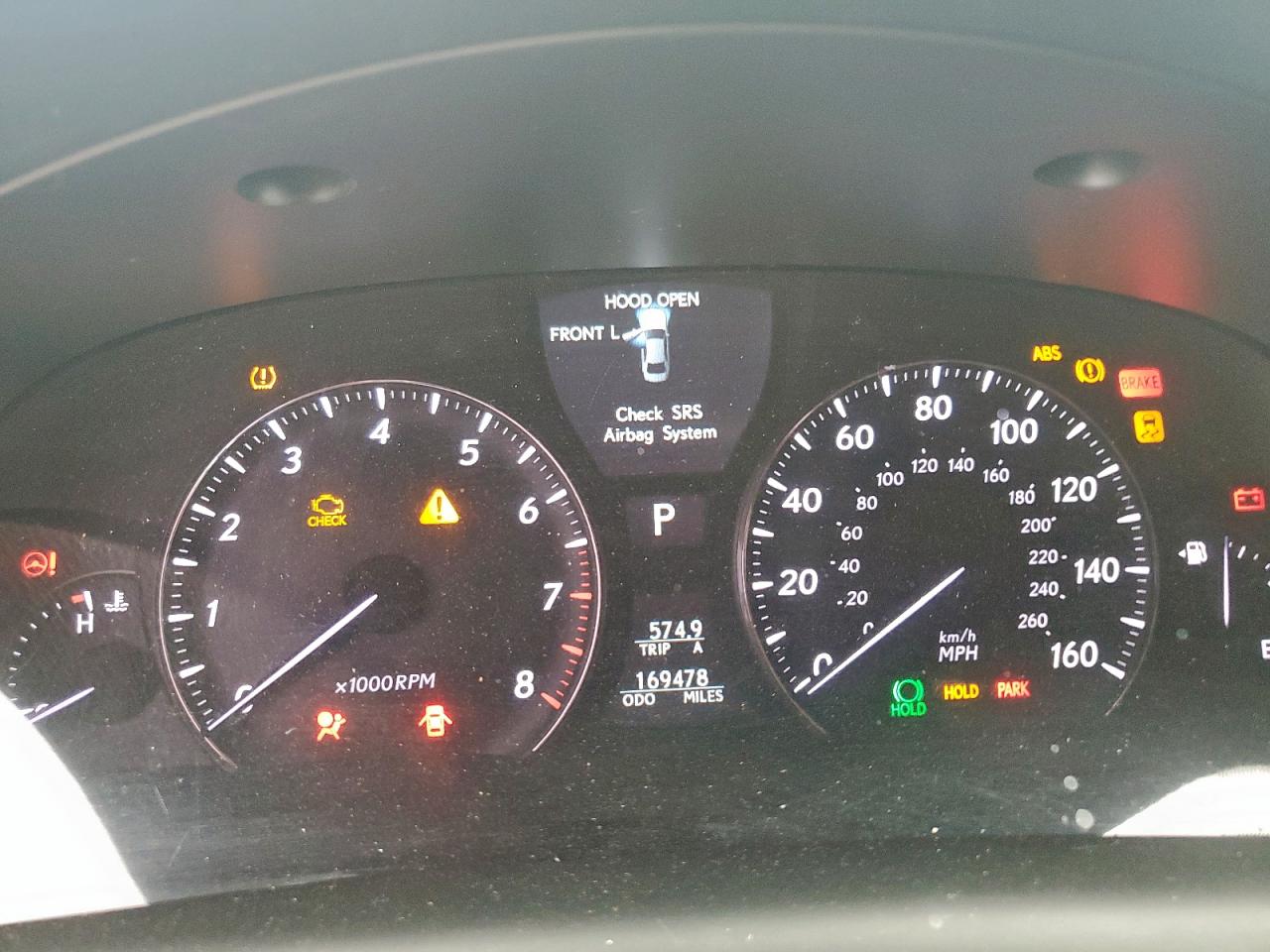 2011 Lexus Ls 460 VIN: JTHBL5EF7B5106573 Lot: 63391925