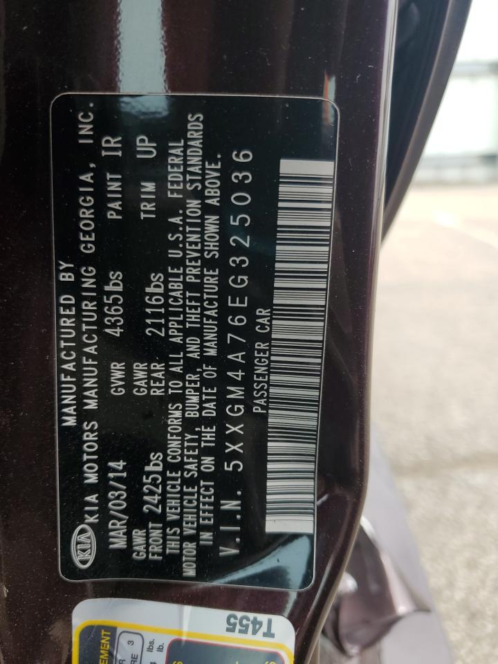 2014 Kia Optima Lx VIN: 5XXGM4A76EG325036 Lot: 64180195