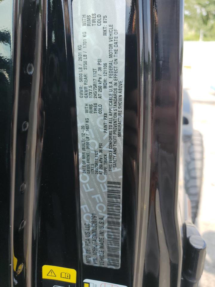 2021 Jeep Gladiator Sport VIN: 1C6HJTAGXML526791 Lot: 66681895