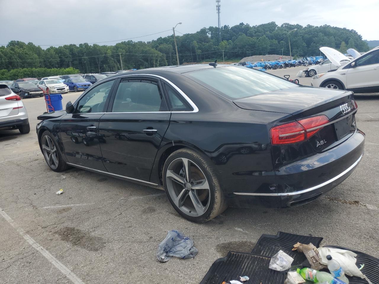 2015 Audi A8 L Quattro black sedan gas WAU32AFD7FN016860 photo #3