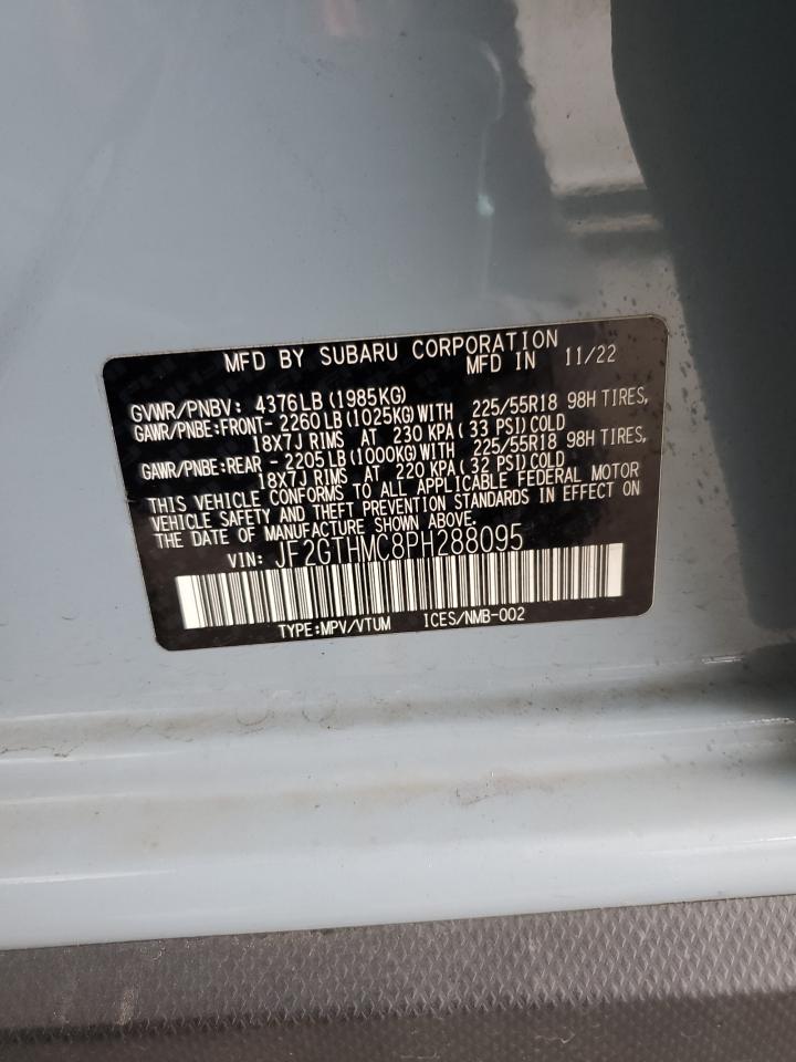 2023 Subaru Crosstrek Limited VIN: JF2GTHMC8PH288095 Lot: 67340305