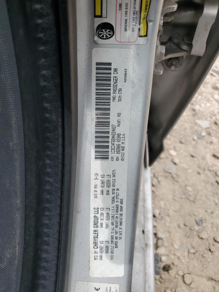2010 Chrysler Sebring Touring VIN: 1C3CC4FB2AN224027 Lot: 63458425